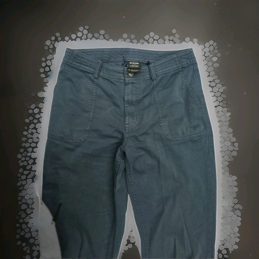 PrAna Blue Organic Cotton Pants Size 8